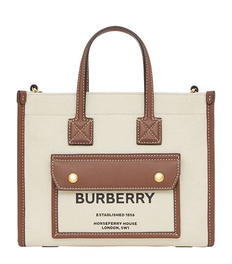 Burberry canvas tote bags